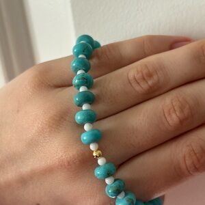 gorjana turquoise beaded bracelet